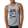 thumbnail image 1 of Wild Bobby, Mustang Ford Classics Cars and Trucks Men Graphic Tank Top, Heather Grey, Small, 1 of 6