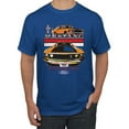 thumbnail image 1 of Wild Bobby, Mustang Ford Classics Cars and Trucks Men Graphic Tee, Royal, 4X-Large, 1 of 6