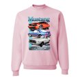 thumbnail image 1 of Wild Bobby, Mustang Ford Classics Cars and Trucks Unisex Crewneck Graphic Sweatshirt, Light Pink, 3X-Large, 1 of 6