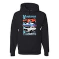 thumbnail image 1 of Wild Bobby, Mustang Ford Classics Cars and Trucks Unisex Graphic Hoodie Sweatshirt, Black, Small, 1 of 6