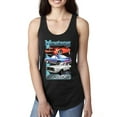 thumbnail image 1 of Wild Bobby, Mustang Ford Classics Cars and Trucks Women Racerback Tank Top, Black, Small, 1 of 6