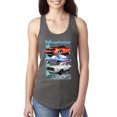 thumbnail image 1 of Wild Bobby, Mustang Ford Classics Cars and Trucks Women Racerback Tank Top, Dark Grey, X-Large, 1 of 6