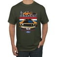 thumbnail image 1 of Wild Bobby Mustang Powered by Ford Performance Cars and Trucks Men Graphic Tee, Military Green, X-Large, 1 of 6