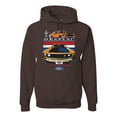 thumbnail image 1 of Wild Bobby Mustang Powered by Ford Performance Cars and Trucks Unisex Graphic Hoodie Sweatshirt, Brown, 3X-Large, 1 of 6
