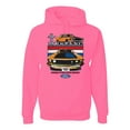 thumbnail image 1 of Wild Bobby, Mustang Powered by Ford Performance Cars and Trucks Unisex Graphic Hoodie Sweatshirt, Neon Pink, XX-Large, 1 of 6