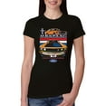 thumbnail image 1 of Wild Bobby Mustang Powered by Ford Performance Cars and Trucks Women Slim Fit Junior Tee, Black, Small, 1 of 6