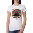 thumbnail image 1 of Wild Bobby Mustang Powered by Ford Performance Cars and Trucks Women Slim Fit Junior Tee, White, Large, 1 of 6