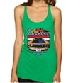 thumbnail image 1 of Wild Bobby Mustang Powered by Ford Performance Cars and Trucks Women Tri-Blend Racerback Tank Top, Envy, Small, 1 of 6