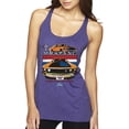 thumbnail image 1 of Wild Bobby Mustang Powered by Ford Performance Cars and Trucks Women Tri-Blend Racerback Tank Top, Purple Rush, Large, 1 of 6