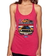 thumbnail image 1 of Wild Bobby Mustang Powered by Ford Performance Cars and Trucks Women Tri-Blend Racerback Tank Top, Shocking Pink, Medium, 1 of 6