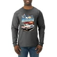 thumbnail image 1 of Wild Bobby, Mustang Untamed American Spirit Ford Cars and Trucks Men Long Sleeve Shirt, Heather Black, Medium, 1 of 6