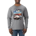 thumbnail image 1 of Wild Bobby, Mustang Untamed American Spirit Ford Cars and Trucks Men Long Sleeve Shirt, Heather Grey, Medium, 1 of 6