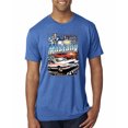thumbnail image 1 of Wild Bobby, Mustang Untamed American Spirit Ford Cars and Trucks Men Premium Tri Blend Tee, Vintage Royal, Large, 1 of 6