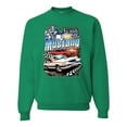 thumbnail image 1 of Wild Bobby, Mustang Untamed American Spirit Ford Cars and Trucks Unisex Crewneck Graphic Sweatshirt, Kelly, 5X-Large, 1 of 6