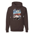 thumbnail image 1 of Wild Bobby, Mustang Untamed American Spirit Ford Cars and Trucks Unisex Graphic Hoodie Sweatshirt, Brown, Small, 1 of 6