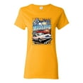 thumbnail image 1 of Wild Bobby Mustang Untamed American Spirit Ford Cars and Trucks Women Graphic Tee, Gold, 3X-Large, 1 of 6