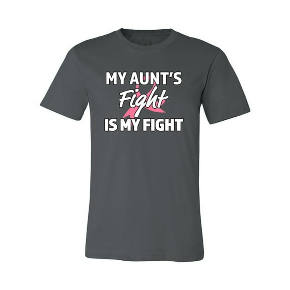 Wild Bobby My Aunt's Fight Is My Fight | Breast Cancer Pink Ribbon Fight Family Support Breast Cancer Awareness Unisex Premium T-Shirt