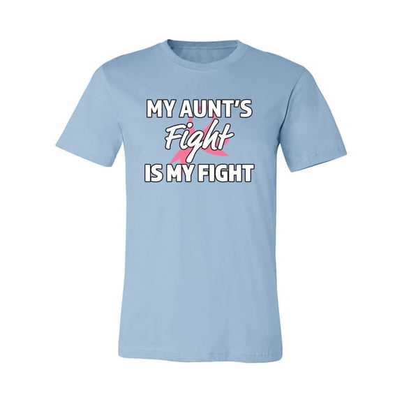 Wild Bobby My Aunt's Fight Is My Fight | Breast Cancer Pink Ribbon Fight Family Support Breast Cancer Awareness Unisex Premium T-Shirt