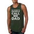 thumbnail image 1 of Wild Bobby,My Favorite People Call Me Dad Family Husband Daddy Granpa, Father's Day, Men Graphic Tank Top, Forest Green, Medium, 1 of 3