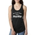 thumbnail image 1 of Wild Bobby My Favorite People Call Me MeMe Mother's Day Women Racerback Tank Top, Black, X-Large, 1 of 5