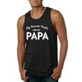 thumbnail image 1 of Wild Bobby My Favorite People Call Me PAPA Father's Day Men Graphic Tank Top, Black, Small, 1 of 5