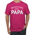 thumbnail image 1 of Wild Bobby My Favorite People Call Me PAPA Father's Day Men Graphic Tee, Fuschia, XX-Large, 1 of 5