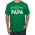 thumbnail image 1 of Wild Bobby My Favorite People Call Me PAPA Father's Day Men Graphic Tee, Kelly, XX-Large, 1 of 5
