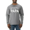thumbnail image 1 of Wild Bobby My Favorite People Call Me PAPA Father's Day Men Long Sleeve Shirt, Heather Grey, X-Large, 1 of 5