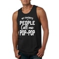 thumbnail image 1 of Wild Bobby,My Favorite People Call Me Pop-Pop Father Dad Grandpa Gift, Father's Day, Men Graphic Tank Top, Black, Small, 1 of 3