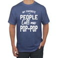 thumbnail image 1 of Wild Bobby,My Favorite People Call Me Pop-Pop Father Dad Grandpa Gift, Father's Day, Men Graphic Tees, Vintage Heather Blue, 4XL, 1 of 3