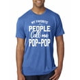 thumbnail image 1 of Wild Bobby,My Favorite People Call Me Pop-Pop Father Dad Grandpa Gift, Father's Day, Men Premium Tri Blend Tees, Vintage Royal, Medium, 1 of 3