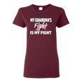 thumbnail image 1 of Wild Bobby My Grandma's Fight Is My Fight | Breast Cancer Pink Ribbon Fight Family Support Breast Cancer Awareness Women Graphic Tee, 1 of 6