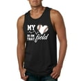 thumbnail image 1 of Wild Bobby, My Heart Is On That Baseball Field, Sports, Men Graphic Tank Top, Black, Small, 1 of 4