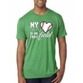 thumbnail image 1 of Wild Bobby, My Heart Is On That Baseball Field, Sports, Men Premium Tri Blend Tee, Envy, Small, 1 of 4