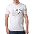 thumbnail image 1 of Wild Bobby, My Heart Is On That Baseball Field, Sports, Men Premium Tri Blend Tee, Heather White, XX-Large, 1 of 4