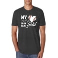 thumbnail image 1 of Wild Bobby, My Heart Is On That Baseball Field, Sports, Men Premium Tri Blend Tee, Vintage Black, Medium, 1 of 4