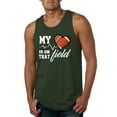 thumbnail image 1 of Wild Bobby, My Heart Is On That Football Field, Sports, Men Graphic Tank Top, Forest Green, Large, 1 of 4
