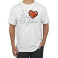 thumbnail image 1 of Wild Bobby, My Heart Is On That Football Field, Sports, Men Graphic Tee, White, Small, 1 of 4