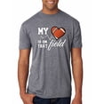 thumbnail image 1 of Wild Bobby, My Heart Is On That Football Field, Sports, Men Premium Tri Blend Tee, Premium Heather, Small, 1 of 4