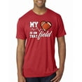 thumbnail image 1 of Wild Bobby, My Heart Is On That Football Field, Sports, Men Premium Tri Blend Tee, Vintage Red, XX-Large, 1 of 4
