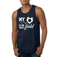 thumbnail image 1 of Wild Bobby, My Heart Is On That Soccer Field, Sports, Men Graphic Tank Top, Navy, Large, 1 of 4