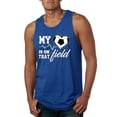 thumbnail image 1 of Wild Bobby, My Heart Is On That Soccer Field, Sports, Men Graphic Tank Top, Royal, X-Large, 1 of 4