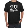 thumbnail image 1 of Wild Bobby, My Heart Is On That Soccer Field, Sports, Men Graphic Tee, Black, Small, 1 of 4