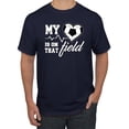 thumbnail image 1 of Wild Bobby, My Heart Is On That Soccer Field, Sports, Men Graphic Tee, Navy, Medium, 1 of 4