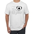 thumbnail image 1 of Wild Bobby, My Heart Is On That Soccer Field, Sports, Men Graphic Tee, White, X-Large, 1 of 4