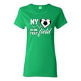 thumbnail image 1 of Wild Bobby, My Heart Is On That Soccer Field, Sports, Women Graphic Tee, Kelly, 3X-Large, 1 of 4