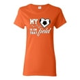 thumbnail image 1 of Wild Bobby, My Heart Is On That Soccer Field, Sports, Women Graphic Tee, Orange, X-Large, 1 of 4
