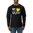 thumbnail image 1 of Wild Bobby, My Heart Is On That Tennis Field, Sports, Men Long Sleeve Shirt, Black, Small, 1 of 4