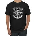 thumbnail image 1 of Wild Bobby, My Savior Is Tougher Than Nails Revelation 1:18, Inspirational Christian, Men Graphic Tee, Black, Small, 1 of 5