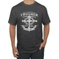 thumbnail image 1 of Wild Bobby, My Savior Is Tougher Than Nails Revelation 1:18, Inspirational Christian, Men Graphic Tee, Heather Black, X-Large, 1 of 5